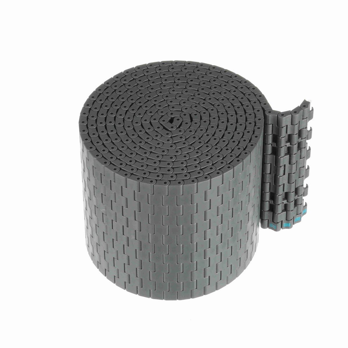 System Plast 2121FT Straight Running Solid Top, Material: Gray Low Friction, Width: 6in, Pitch: 0.5in - LFG2121FT-K600