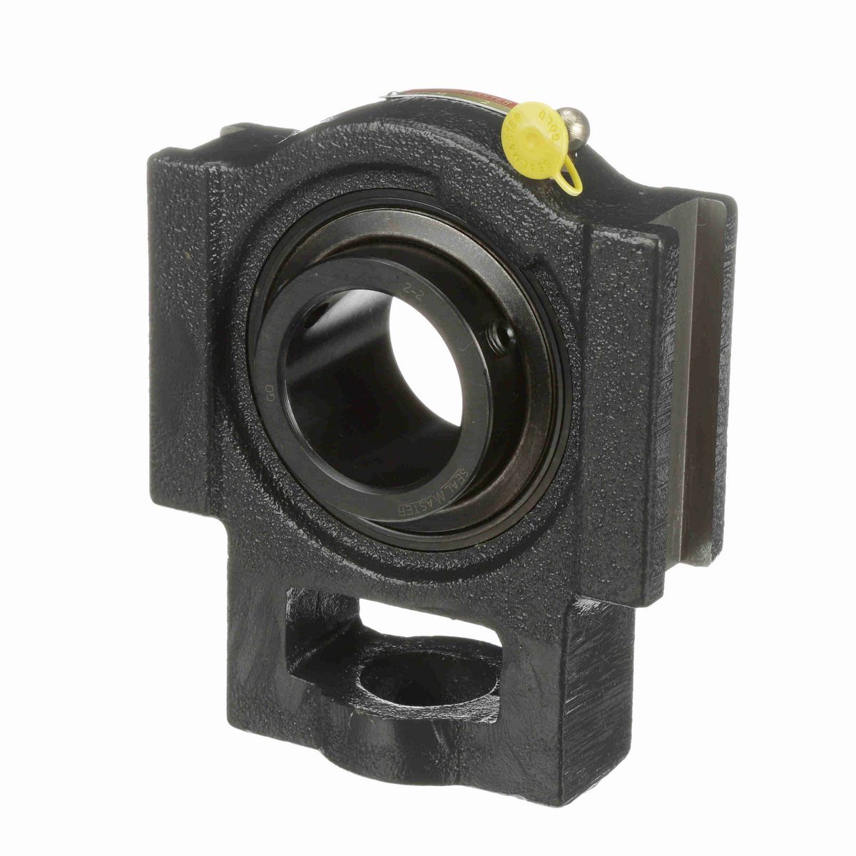 Sealmaster Mounted Cast Iron Wide Slot Take Up Ball Bearing - 52100 Bearing Steel, Black Oxided - Setscrew Lock - MST-32