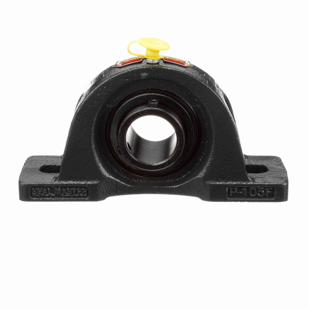 Sealmaster Mounted Cast Iron Two Bolt Low Base Pillow Block Ball Bearing - 52100 Bearing Steel, Black Oxided - Setscrew Lock - NPL-19