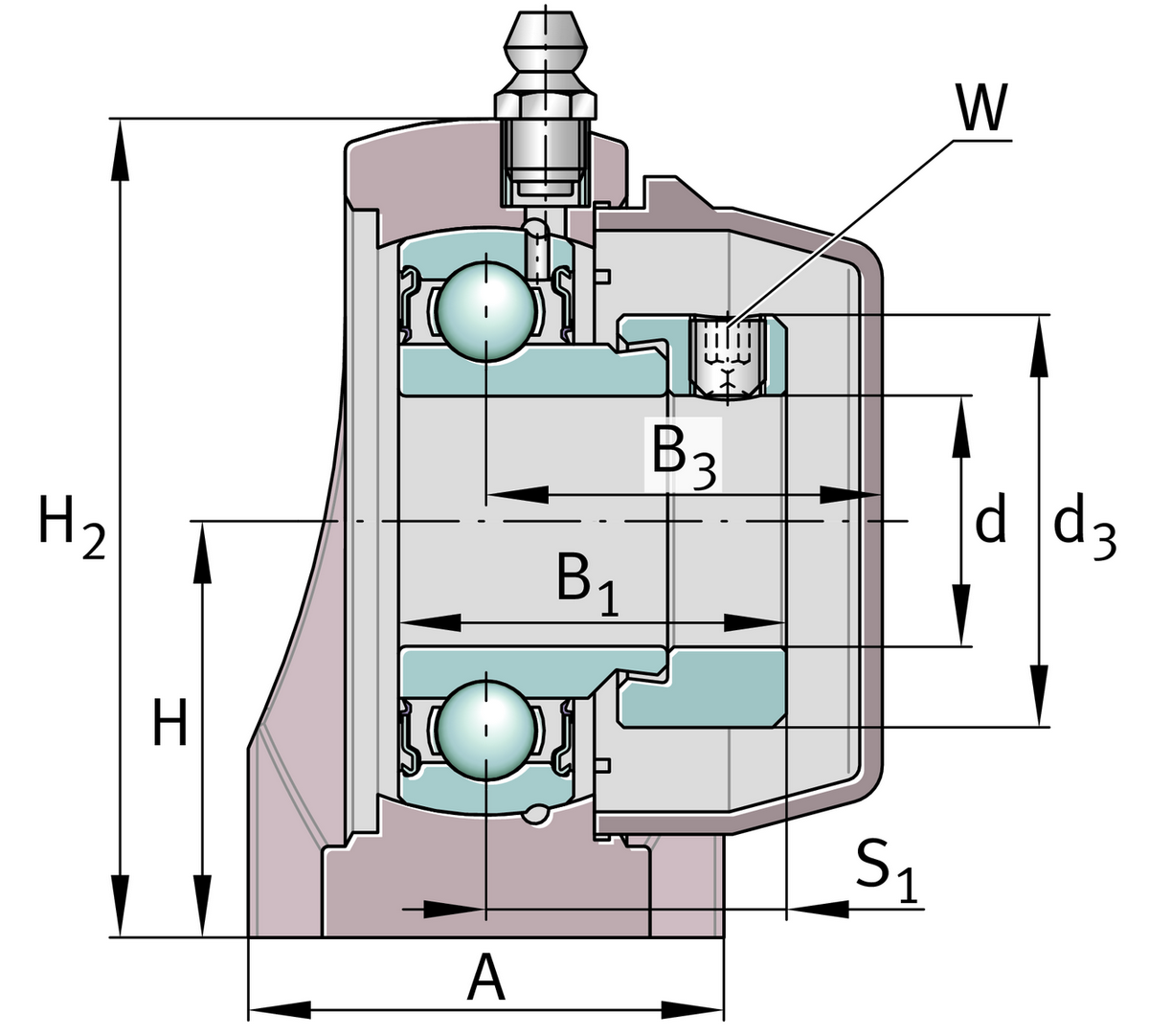 Узел стационарного корпуса RASE25-TV-VA-FD