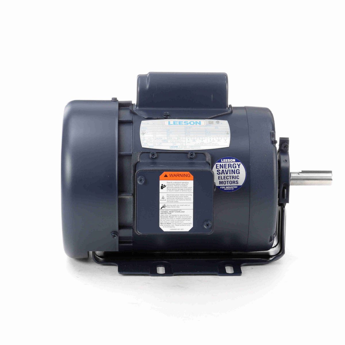LEESON General Purpose Motor, 0.50 HP, 1 Ph, 60 Hz, 115/230 V, 1800 RPM, 56 Frame, TEFC - 110025.00