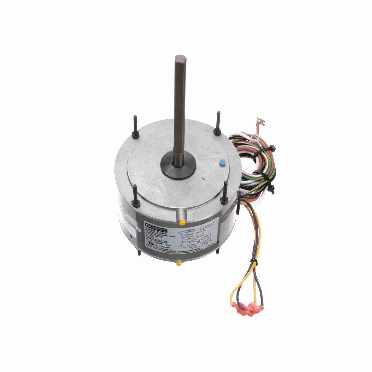 FASCO Condenser Fan Motor, 1/6-1/8 HP, 1 Ph, 60 Hz, 208-230 V, 1075 RPM, 1 Speed, 48 Frame, TEAO - D5459