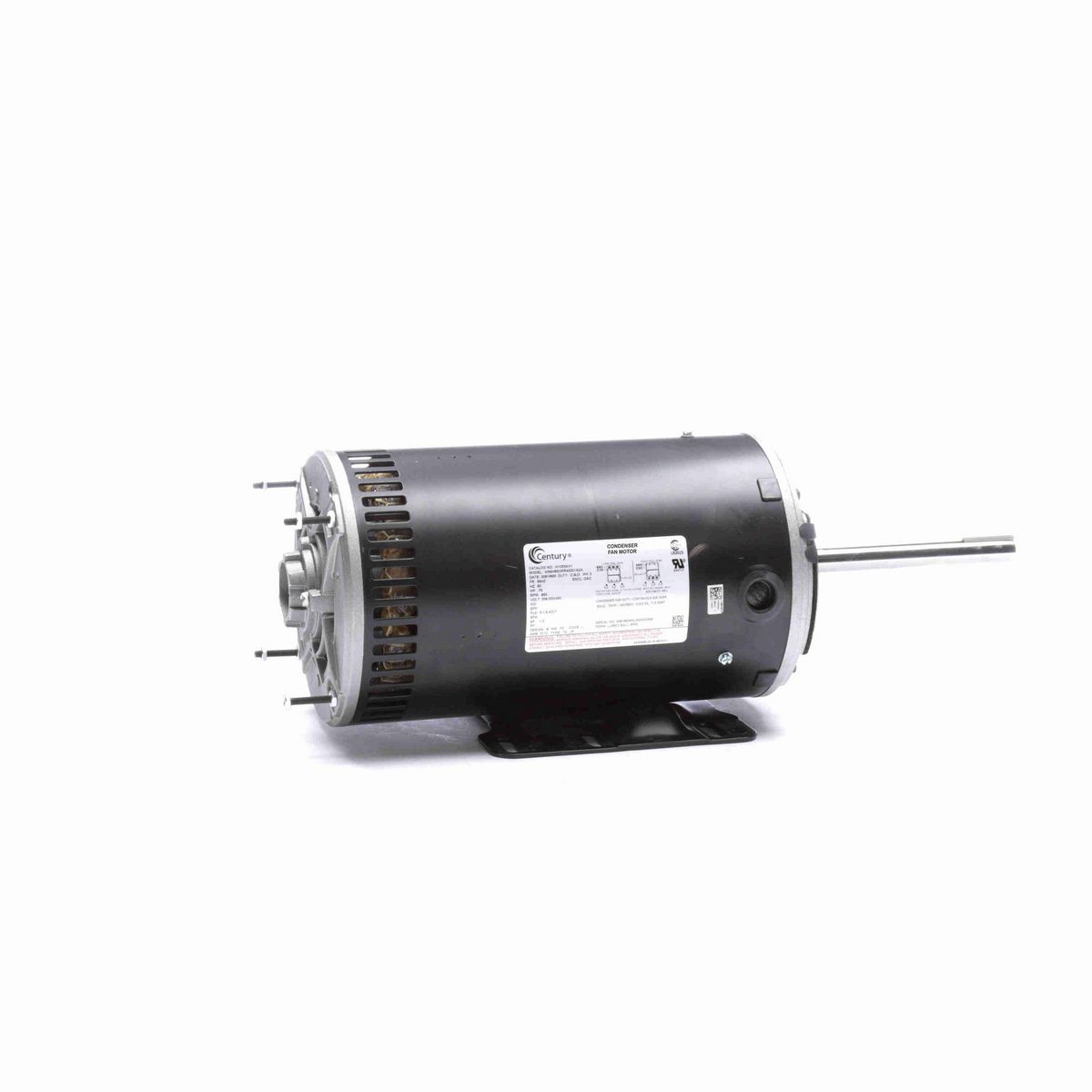 Century JuggerNaut® Condenser Fan Motor, 1 HP, 3 Ph, 60 Hz, 208-230/460 V, 900 RPM, 56HZ Frame, OAO - H1053AV1