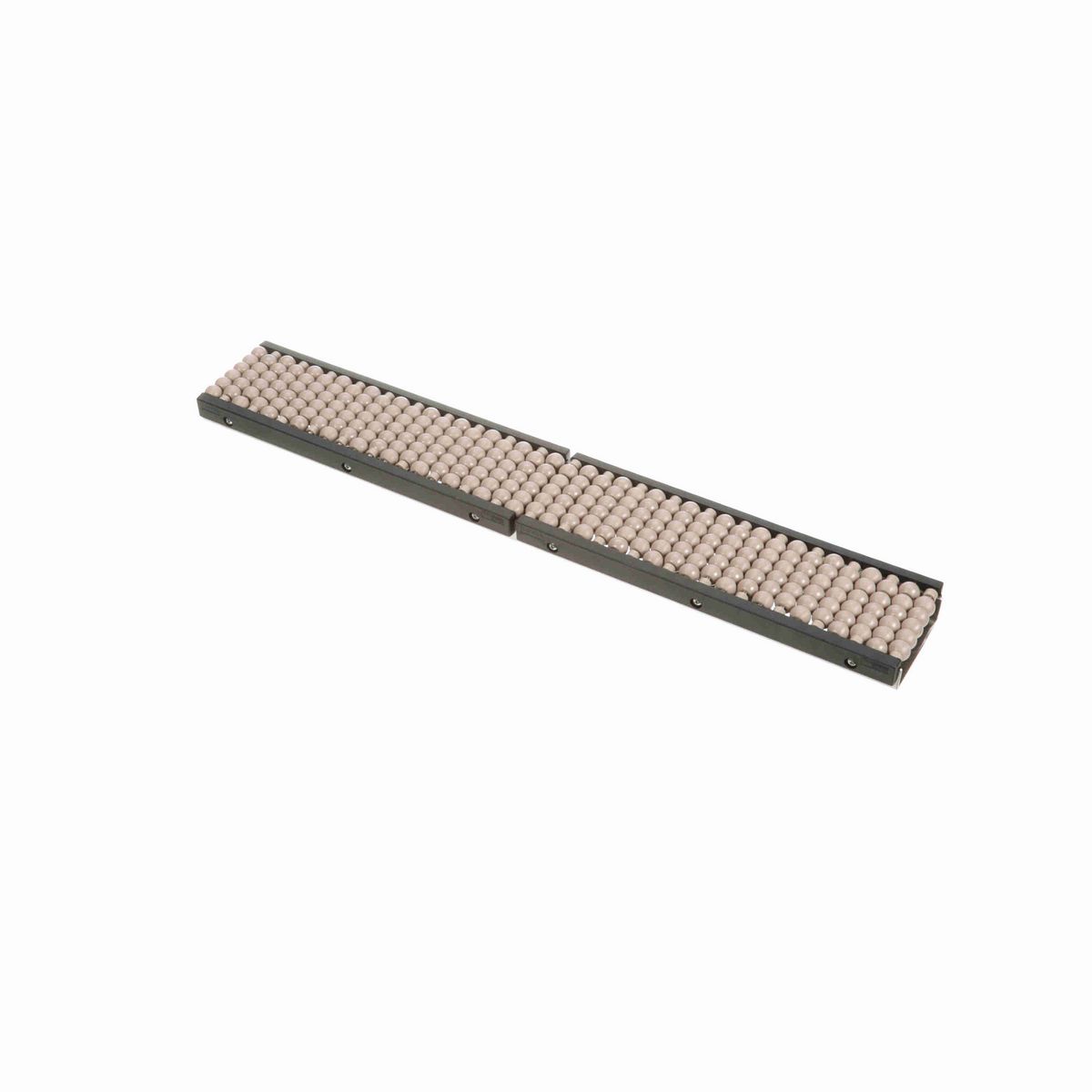 System Plast Beadwall: 1.4"W X 3.66"H X 24"L Beige Stainless Steel - VG-684-SS-3-02