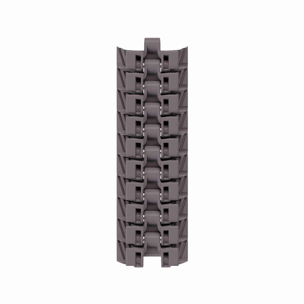 Rexnord 1055 FTLPC Side-flexing Solid Top, Material: Brown High Performance, Width: 3.25in, Pitch: 1in - 81429731