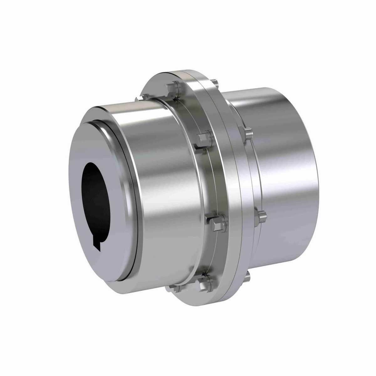 Kop-Flex Series H Plus - Complete Gear Coupling - Flex Rigid - Exposed Bolt - Finished Bore - Size 1 - 1 HG EB FR FB
