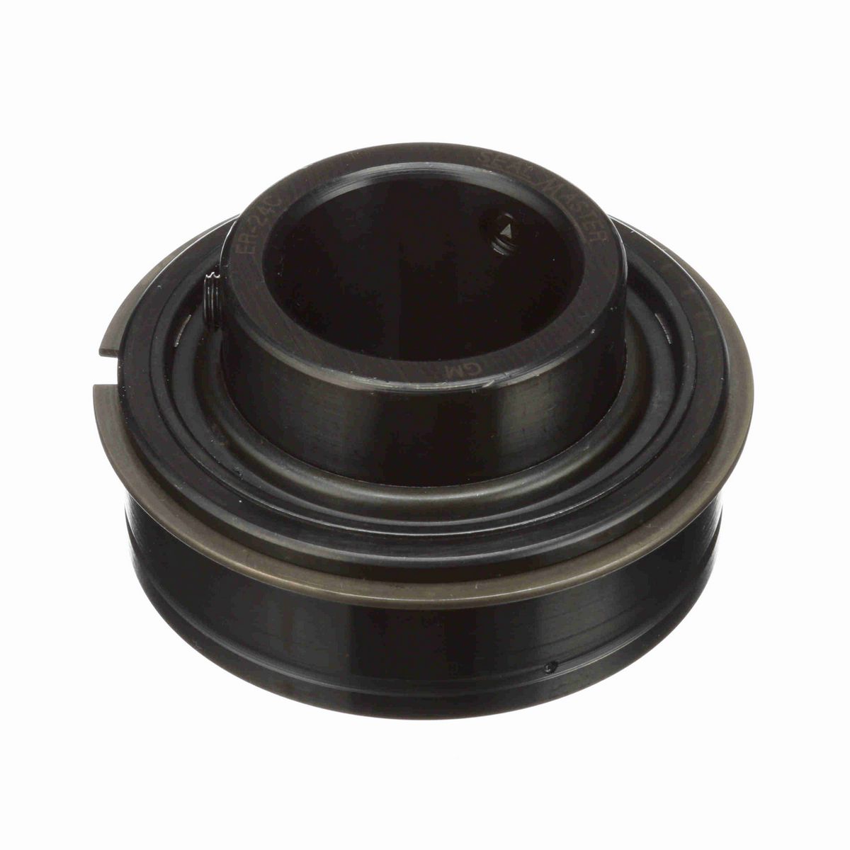 Sealmaster Mounted Insert Only Ball Bearing - 52100 Bearing Steel, Black Oxided - Setscrew Lock - ER-24C