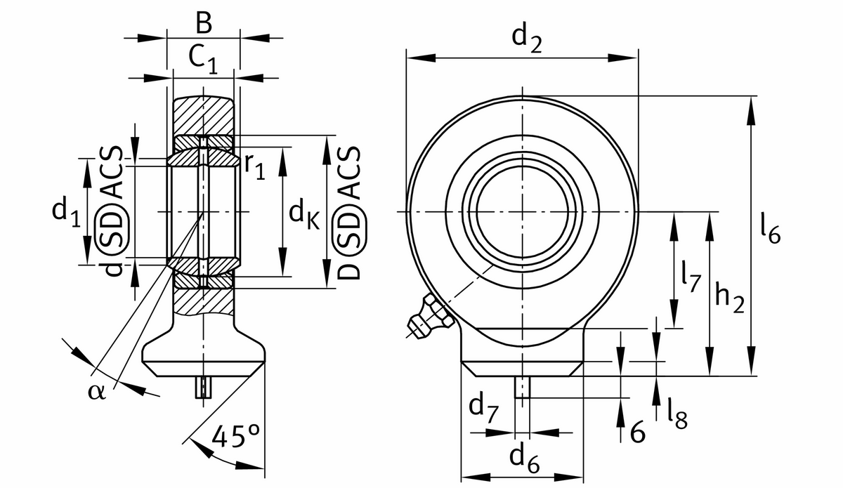 Корпус шарнирной головки KO.GK25-0860