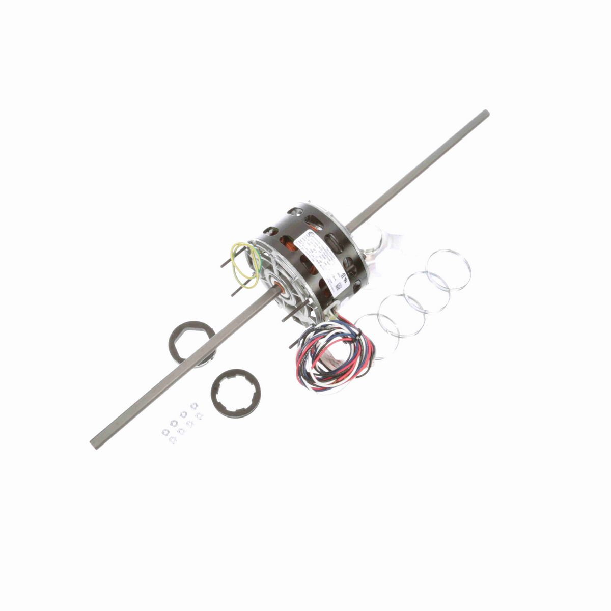 Century Fan Coil & Air Conditioner Motor, 1/15 HP, 1 Ph, 60/50 Hz, 208-230 V, 1050 RPM, 3 Speed, 42 Frame, OPEN - 9670