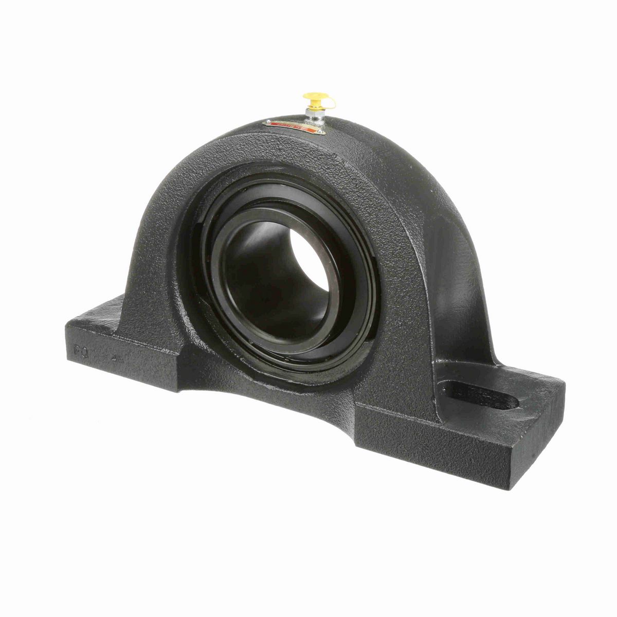 Sealmaster Mounted Cast Iron Two Bolt Pillow Block Ball Bearing - 52100 Bearing Steel, Black Oxided - Setscrew Lock - MP-55C