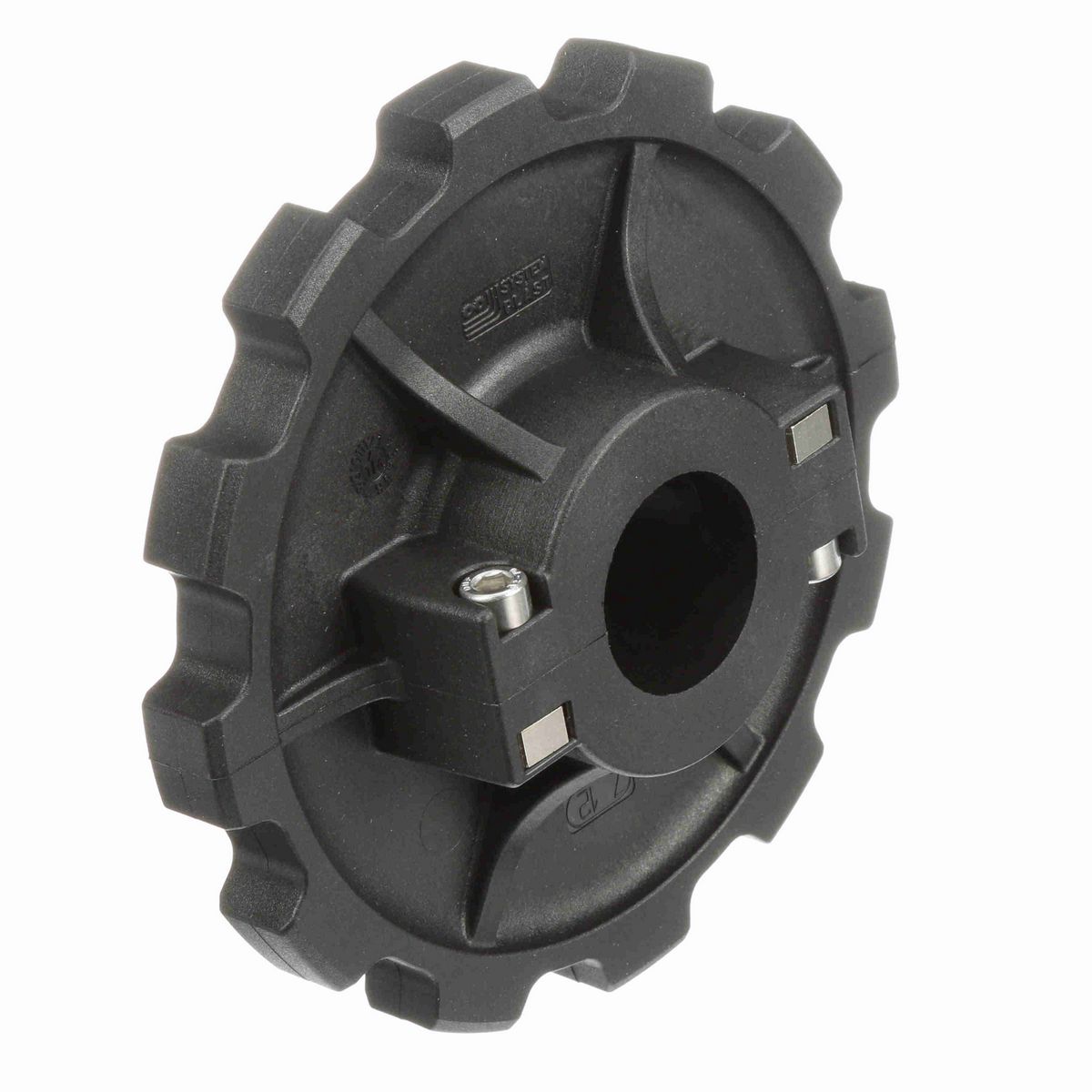 System Plast 880 Series Split Molded Sprocket with 12 Teeth and a 1-1/2in Round Idler Bore - 880-12R1.5-RS