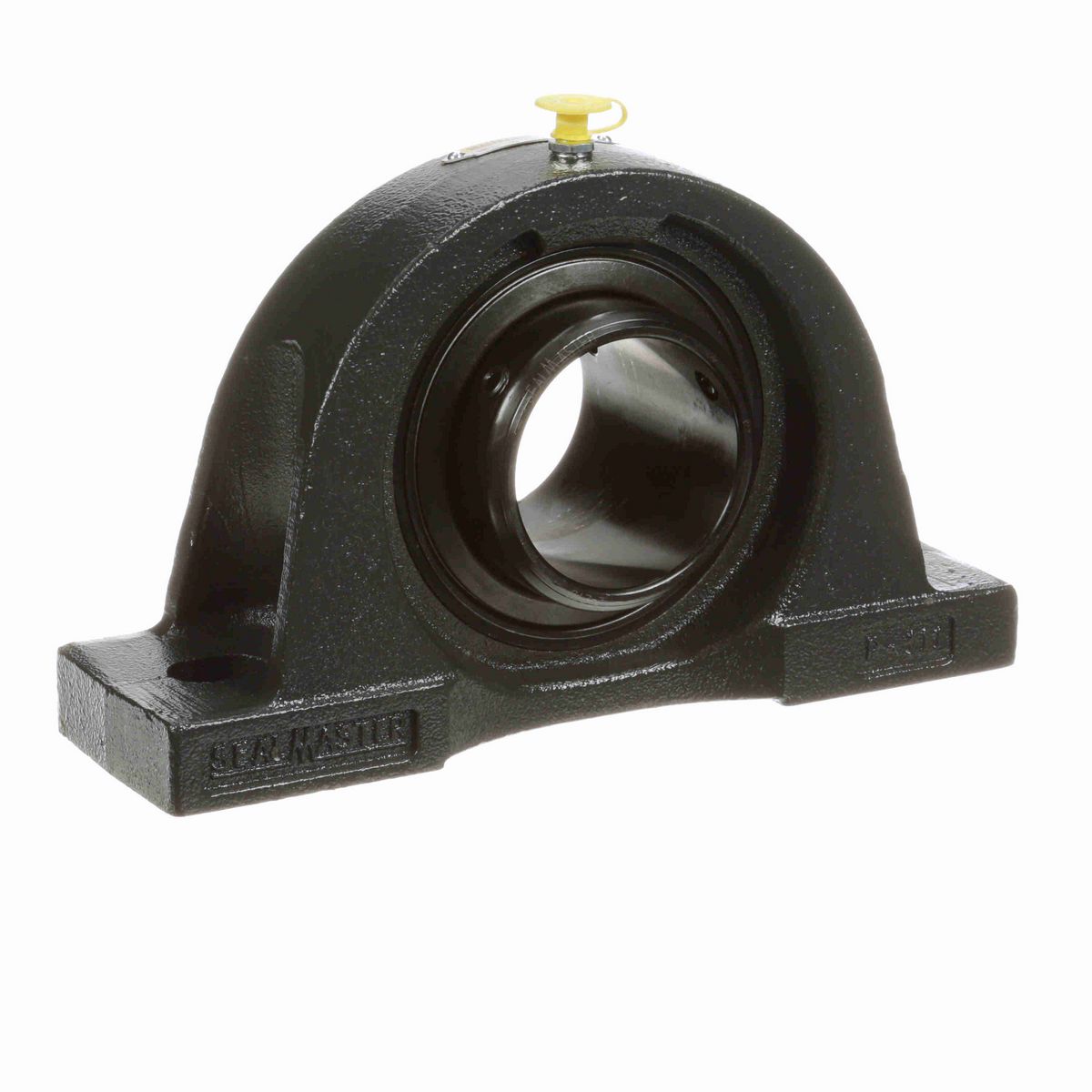 Sealmaster Mounted Cast Iron Two Bolt Pillow Block Ball Bearing - 52100 Bearing Steel, Black Oxided - Double Setscrew Lock - Air Handling Housing Fit, Noise Tested - NPD-39 CXU
