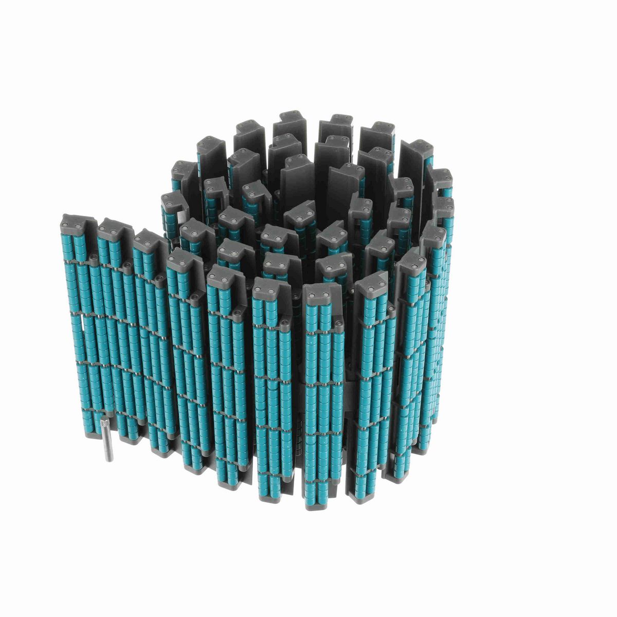 System Plast 882TAB LBP Side-flexing Low Backline Pressure, Material: Gray Low Friction, Width: 10in, Pitch: 1.5in - LFG882LBP-M-K1000