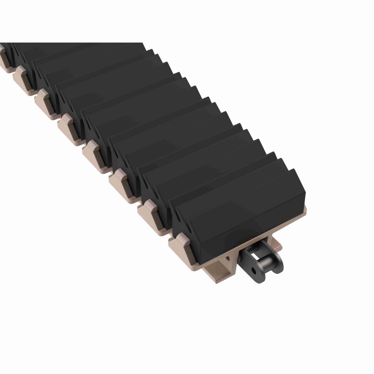 Rexnord 1873TAB SideGrip™ Side-flexing, Material: Tan Low Friction, Width: 3.75in, Pitch: 1.5in - LF1873-GJ