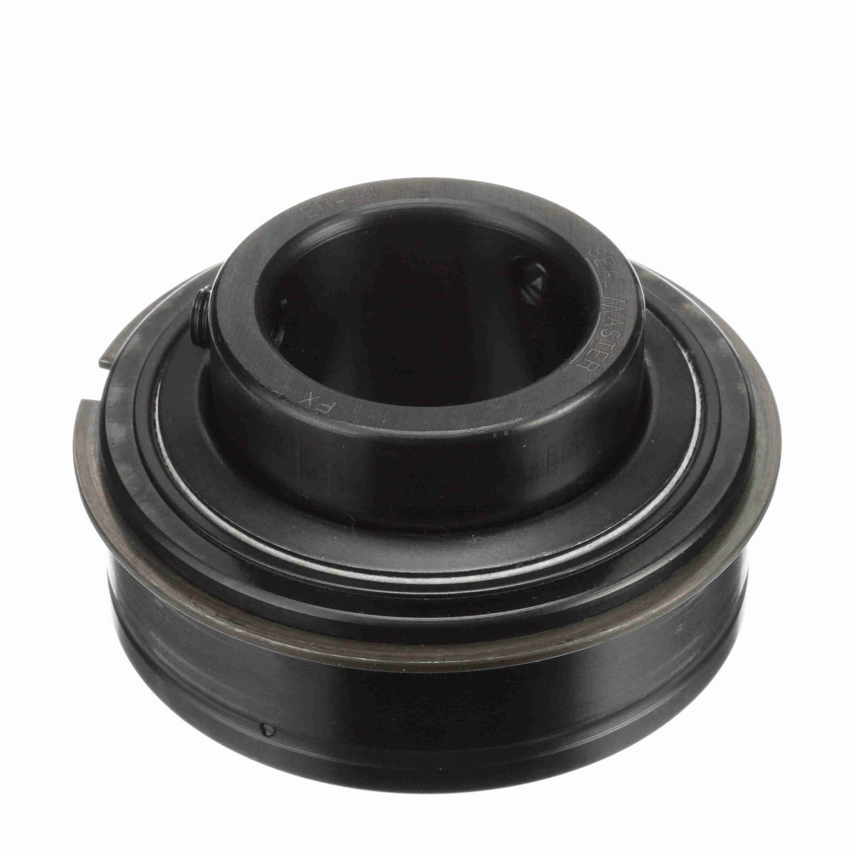 Sealmaster Mounted Insert Only Ball Bearing - 52100 Bearing Steel, Black Oxided - Setscrew Lock - ER-24