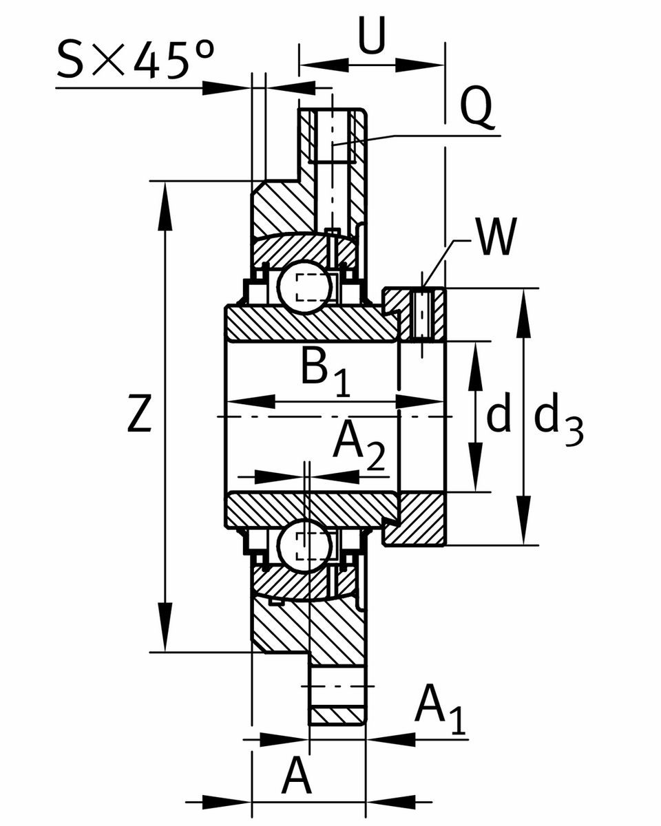 Фланцевый корпус INA RMEO100-XL