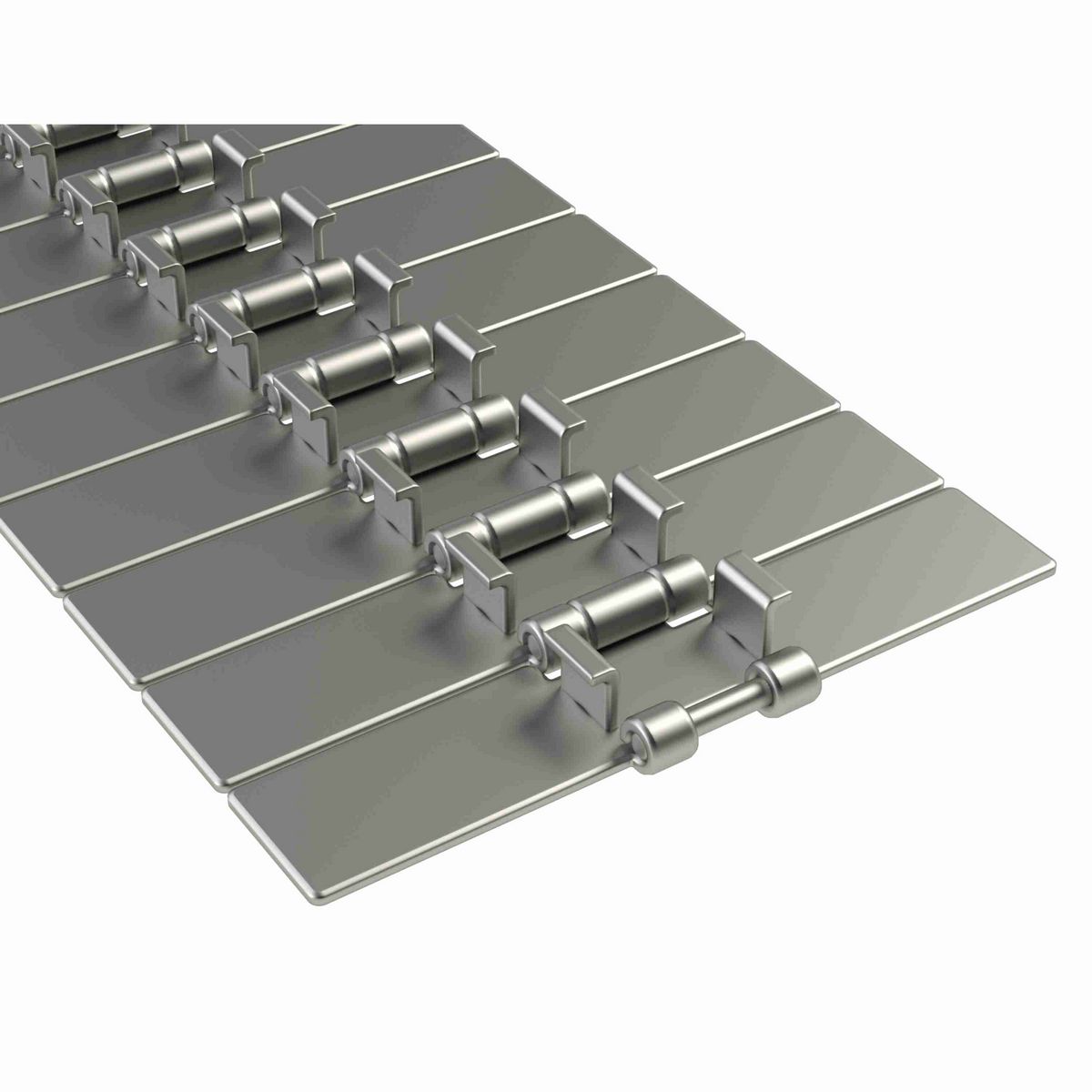 Rexnord 815TAB Straight Running Solid Top, Material: Carbon Steel, Width: 7.5in, Pitch: 1.5in - 763.93.72