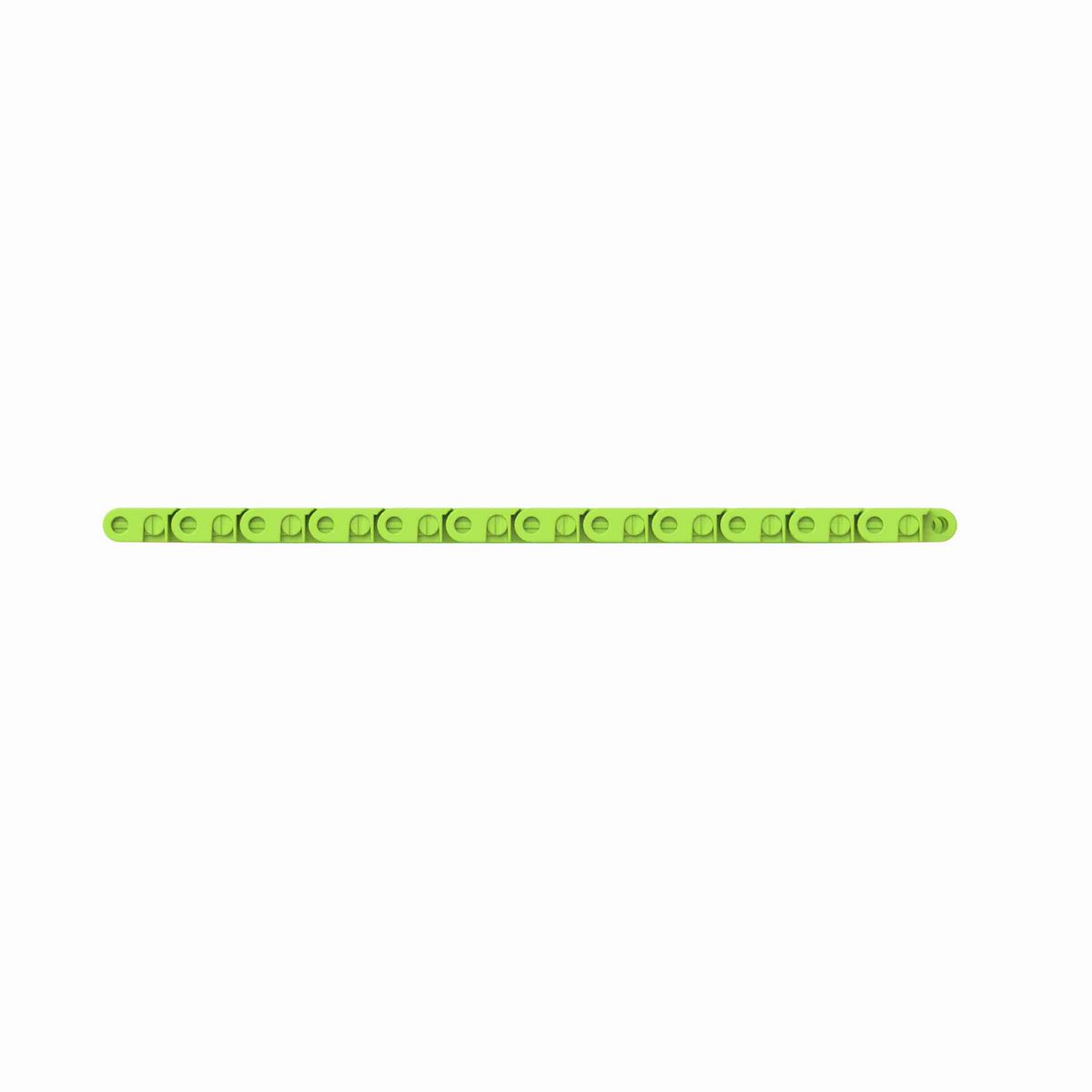 Rexnord 7705 Straight Running Solid Top, Material: Bright Lime-Green Dry PET Low Friction, Width: 12in, Pitch: 1in - 10523052