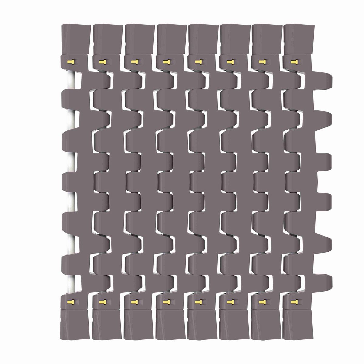 Rexnord 7966B Side-flexing Flush Grid, Material: Brown High Performance, Width: 15in, Pitch: 1.5in - 10464534