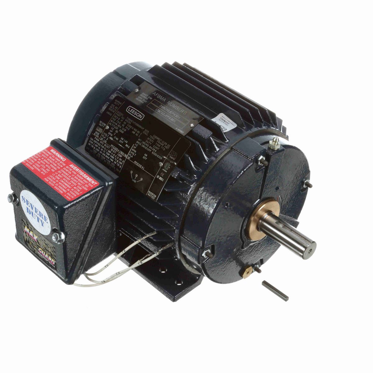 LEESON Severe Duty Motor, 2 HP, 3 Ph, 60 Hz, 460 V, 1800 RPM, 145T Frame, TENV - W513A
