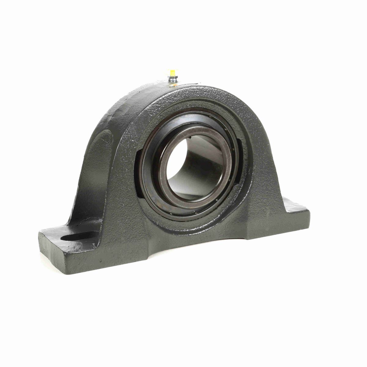Sealmaster Mounted Cast Iron Two Bolt Pillow Block Ball Bearing - 52100 Bearing Steel, Black Oxided - Setscrew Lock - MP-63C