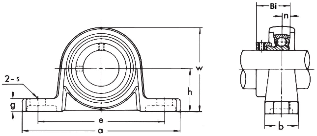 Подшипниковый узел ASAHI type MUP 000, MUP 005 [502066]