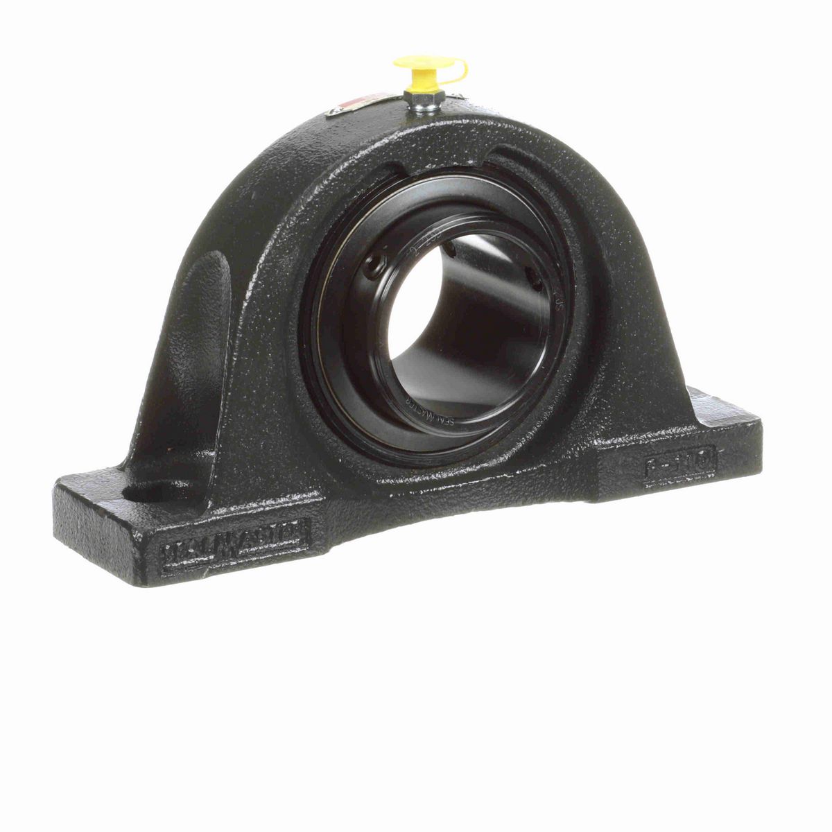 Sealmaster Mounted Cast Iron Two Bolt Pillow Block Ball Bearing - 52100 Bearing Steel, Black Oxided - Double Setscrew Lock - NPD-35