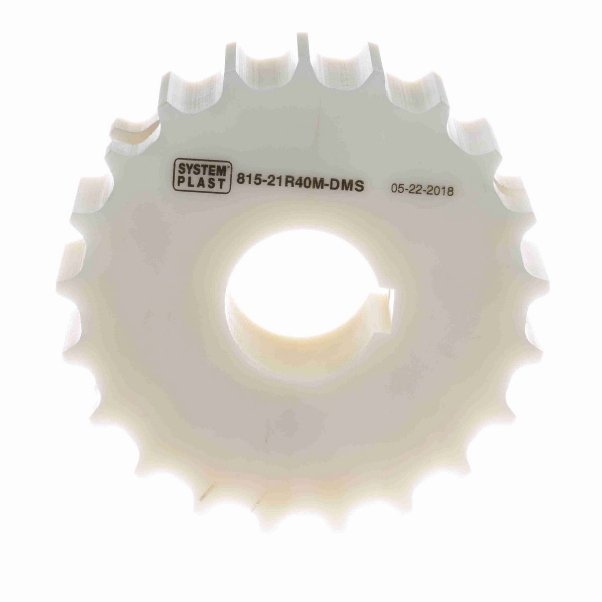 System Plast 815 Series Split Machined Sprocket with 21 Teeth and a 40mm Round Shaft-Ready Bore - 815-21R40M-DMS