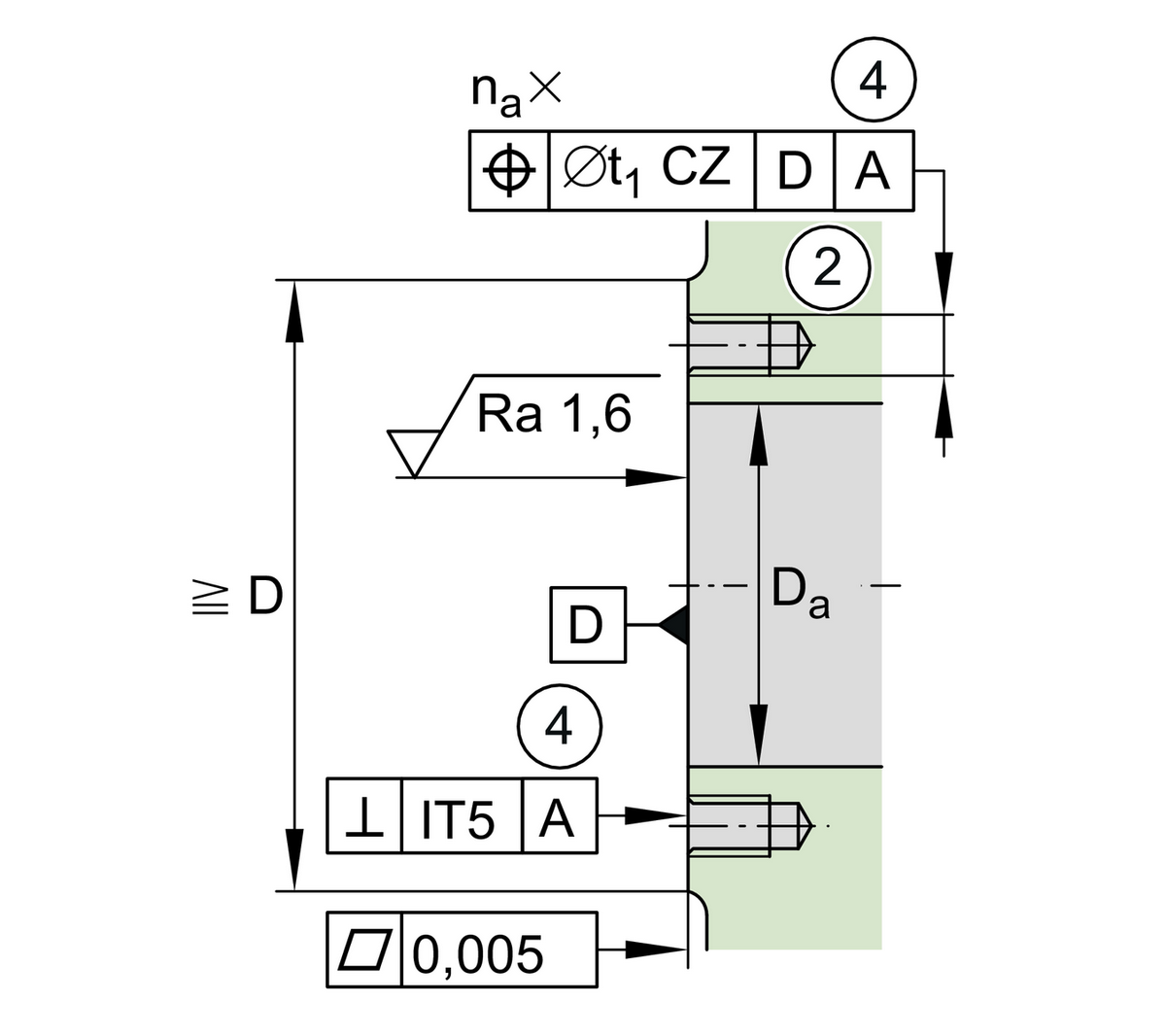Упорно-радиальный шарикоподшипник INA ZKLF30100-2RS-XL (ZKLF 30100.2RS, ZKLF30100-2RS)