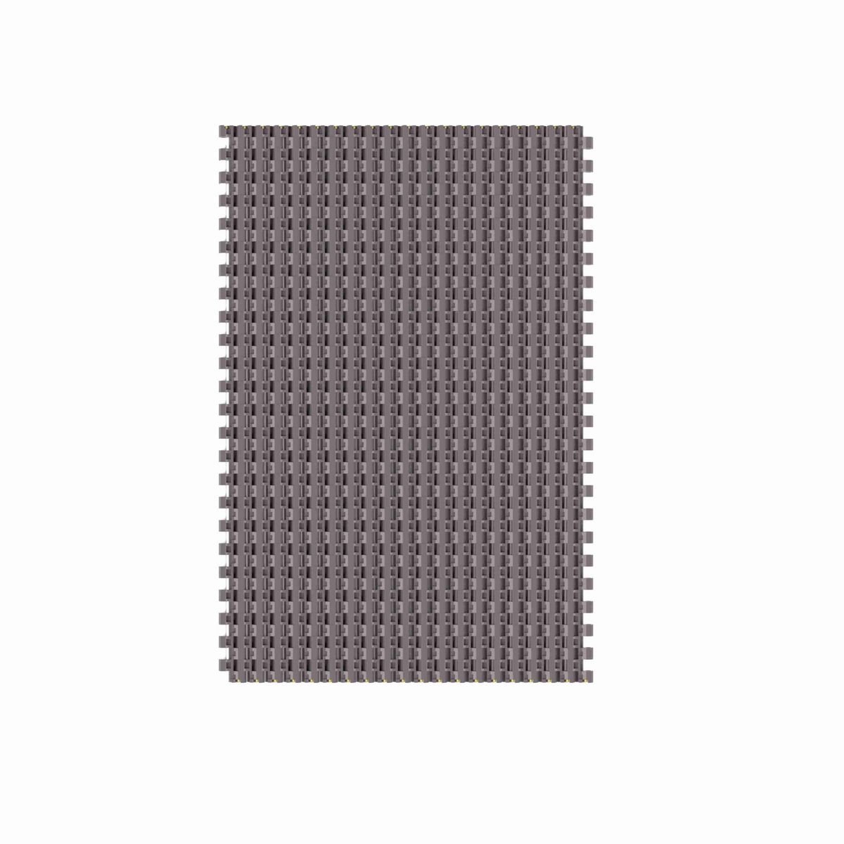 Rexnord 1505 Straight Running Solid Top, Material: Brown High Performance, Width: 12in, Pitch: 15mm - HP1505-12