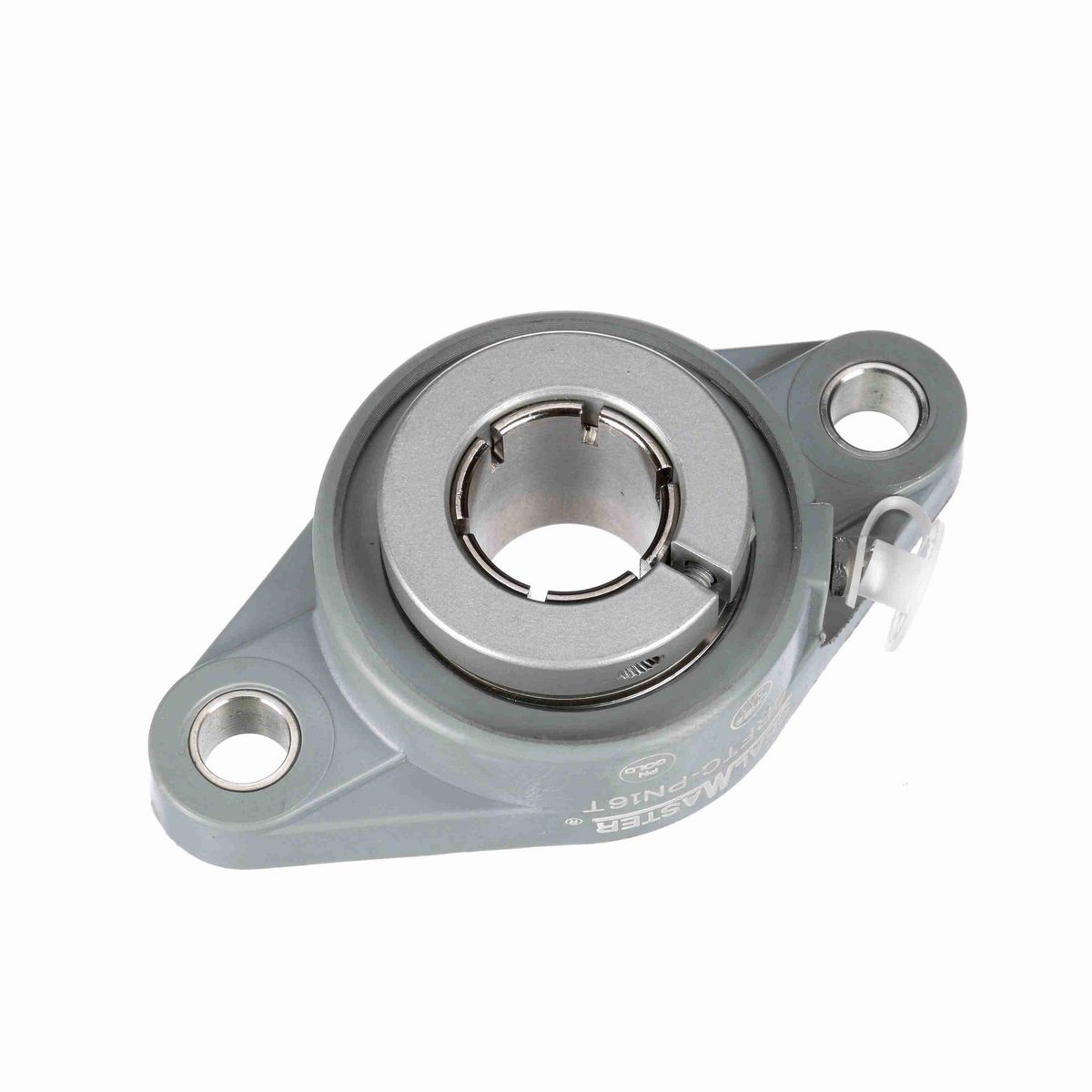 Sealmaster Mounted Composite Two Bolt Flange Ball Bearing - 52100 Bearing Steel, Phosphorus Nickel Coated - Concentric Lock - Corrosion Resistant - CRFTC-PN19T