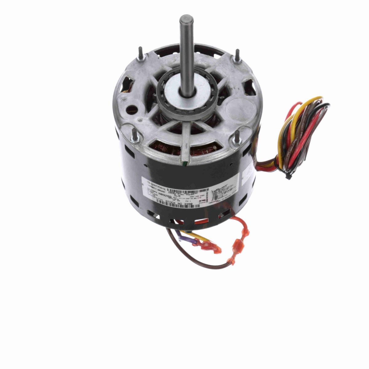 Genteq Fan and Blower Motor, 3/4 HP, 1 Ph, 60 Hz, 208-230 V, 1075 RPM, 2 Speed, 48 Frame, OPAO - 3390