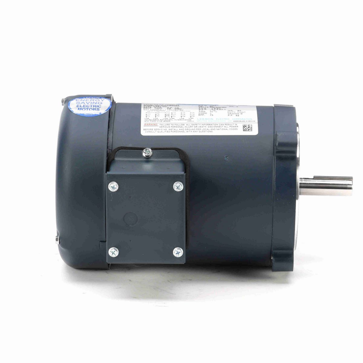 LEESON General Purpose Motor, 0.50 HP, 3 Ph, 60 Hz, 230/460 V, 1800 RPM, S56C Frame, TEFC - 102860.00