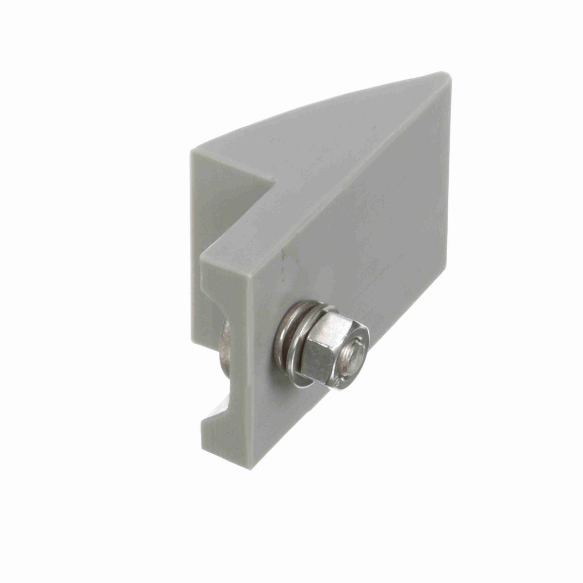 System Plast Nose/Side Plow: 1.75"W X 1.15"H X 2.75"L White UHMW-PE - VG-686SP-1.25