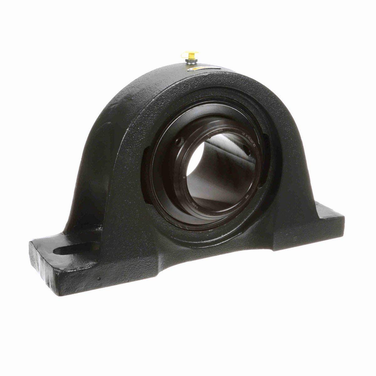 Sealmaster Mounted Cast Iron Two Bolt Pillow Block Ball Bearing - 52100 Bearing Steel, Black Oxided - Double Setscrew Lock - Air Handling Housing Fit, Noise Tested - MPD-63 CXU