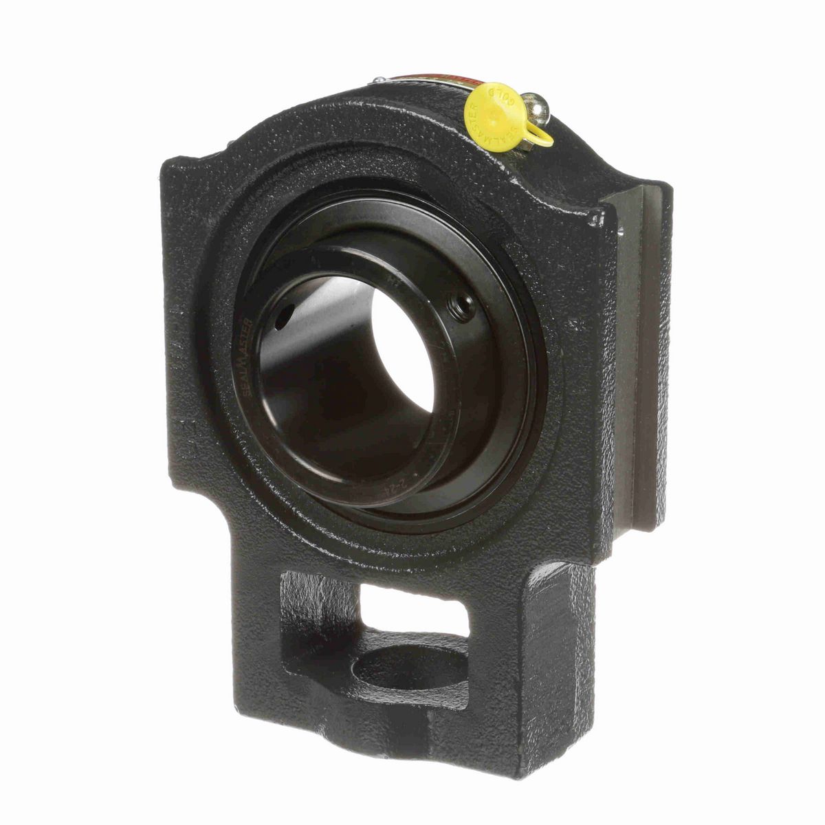 Sealmaster Mounted Cast Iron Wide Slot Take Up Ball Bearing - 52100 Bearing Steel, Black Oxided - Setscrew Lock - ST-36