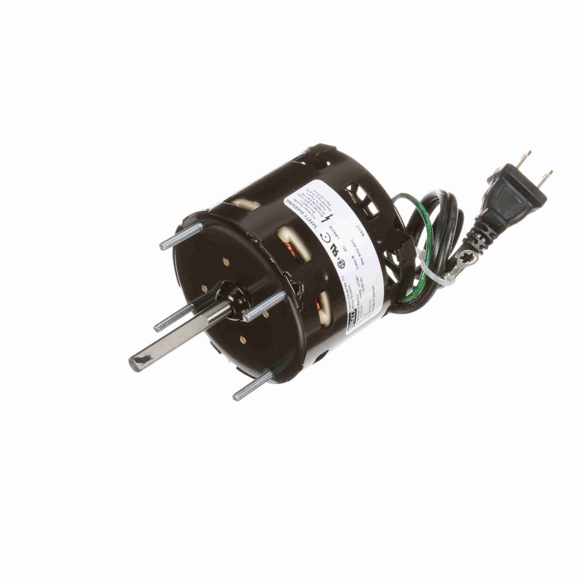 FASCO OEM Replacement Motor, 1/65 HP, 1 Ph, 60 Hz, 115 V, 1590 RPM, 1 Speed, 3.3" Diameter, OAO - D1117