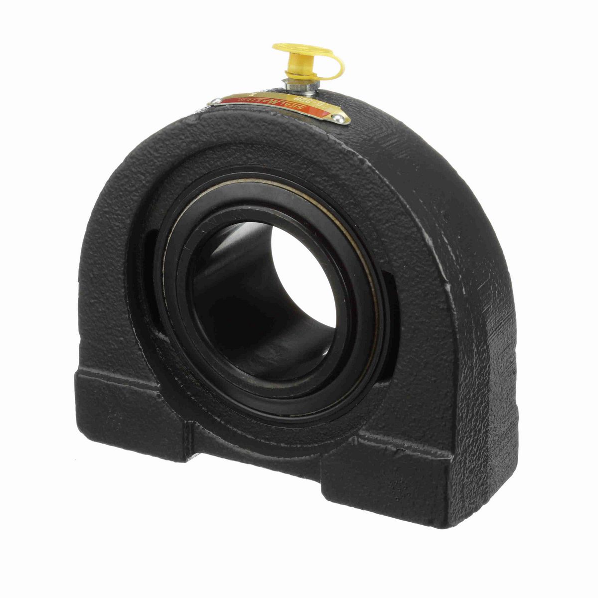 Sealmaster Mounted Cast Iron Tapped Base Pillow Block Ball Bearing - 52100 Bearing Steel, Black Oxided - Setscrew Lock - TB-32R