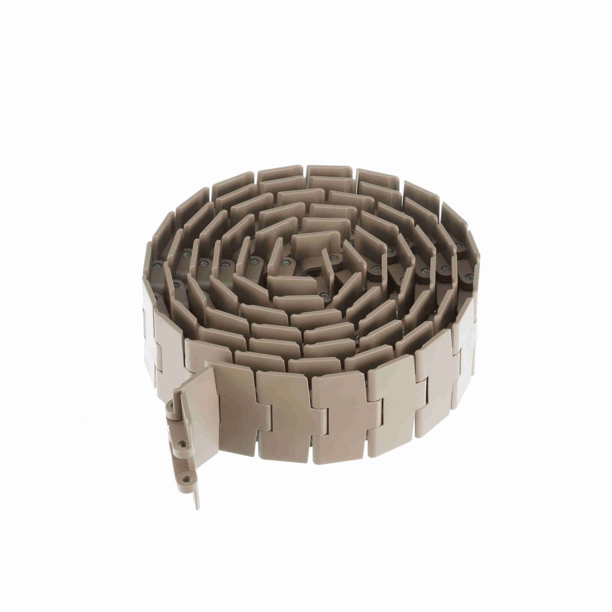 System Plast 880M Side-flexing Solid Top, Material: Tan Low Friction, Width: 3.3in, Pitch: 1.5in - LF880M-K330