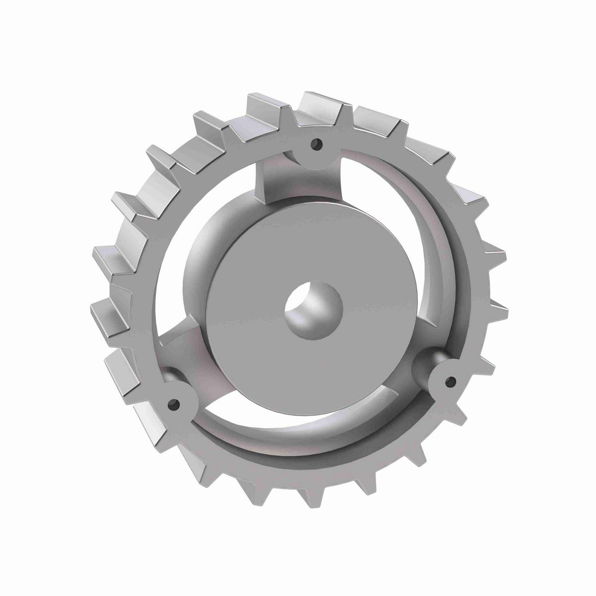 Rexnord 815 Series Solid One Piece Cast Iron Sprocket with 21 Teeth and a 3/4in Round Rough Stock Bore (RSB) - 401-160-6