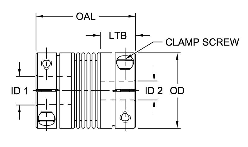 BWC Series - Bellows Clamp Style Couplings - Inch (Imperial) Bores Timken 68514476946