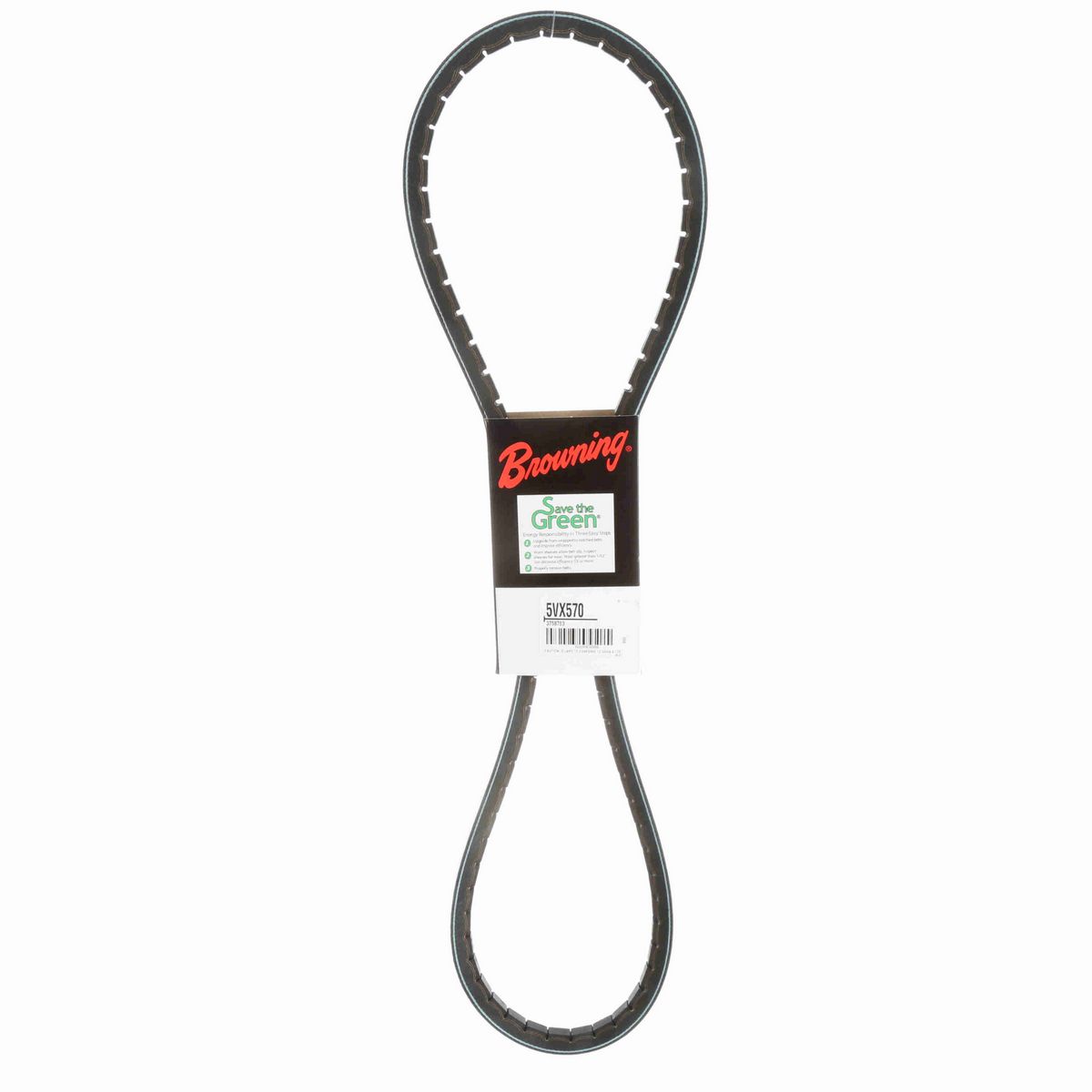 Browning EPDM Notched Belt 98% Efficient - 5VX570