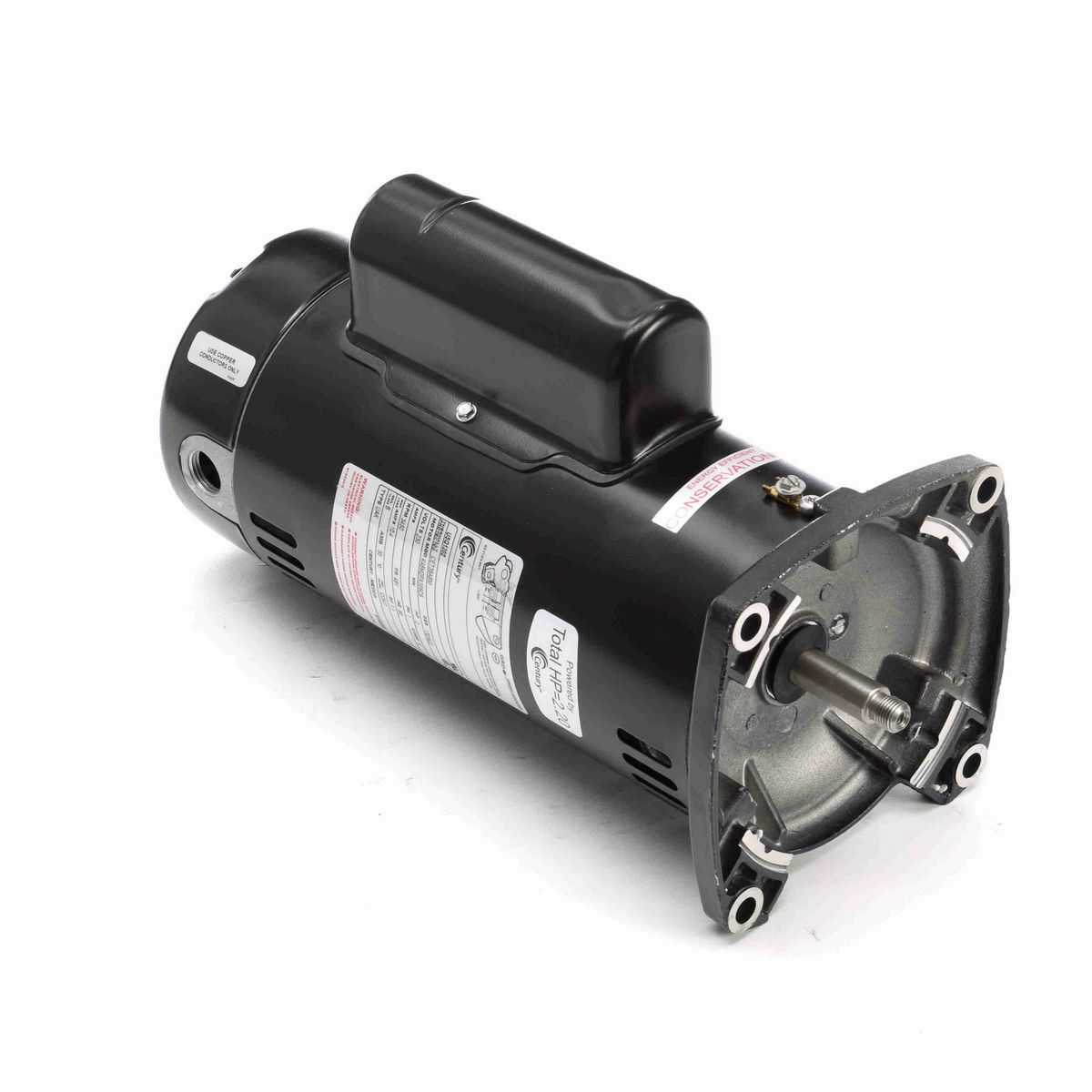 Century Pool Pump Motor, 2 HP, 1 Ph, 60 Hz, 230 V, 3600 RPM, 48Y Frame, ODP - USQ1202