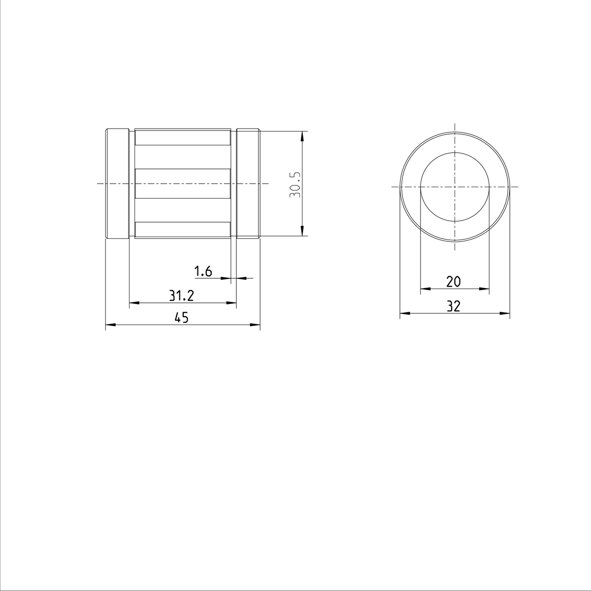 Суперлинейная втулка Bosch Rexroth KBA-20 [R067002000]