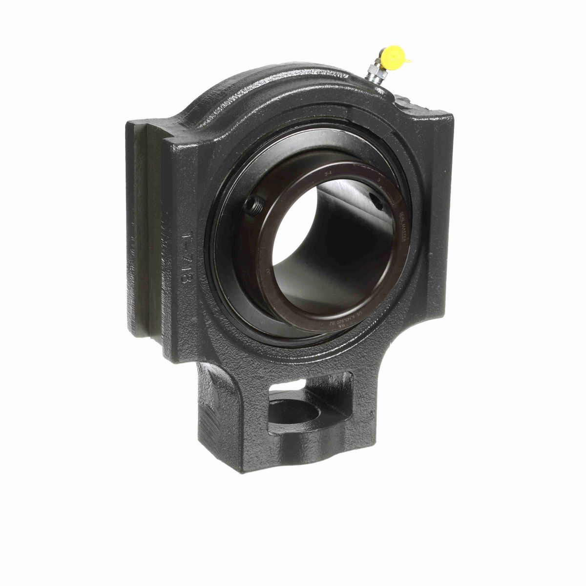 Sealmaster Mounted Cast Iron Wide Slot Take Up Ball Bearing - 52100 Bearing Steel, Black Oxided - Setscrew Lock - MST-64