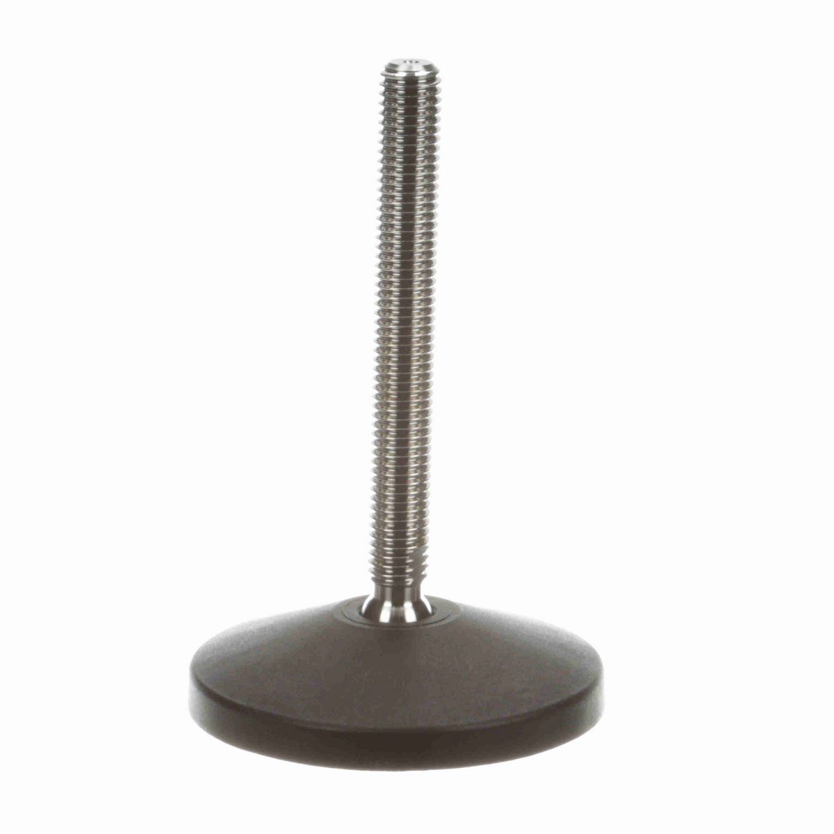 System Plast Articulating Plastic Leveler; Series: VG-511, Base Diameter: 4, Spindle Length: 4.6-in, Thread: 5/8-11 - VG-511-01-S58-L5