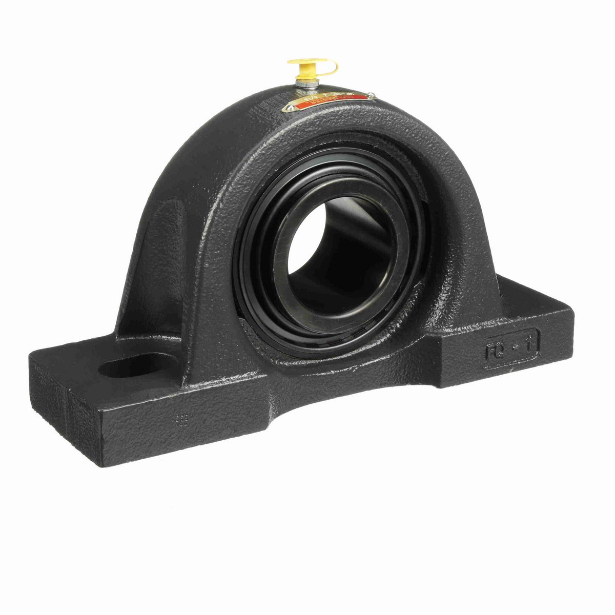 Sealmaster Mounted Cast Iron Two Bolt Pillow Block Ball Bearing - 52100 Bearing Steel, Black Oxided - Setscrew Lock - MP-35C