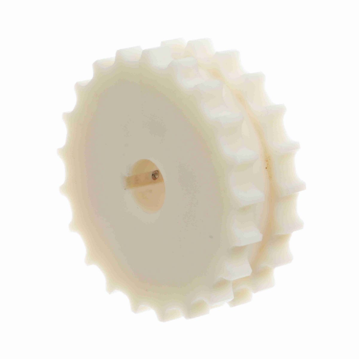 System Plast 820 Series Split Machined Sprocket with 21 Teeth, a 1in Round Shaft-Ready Bore and Setscrew - 820-21R1-DMS-SS