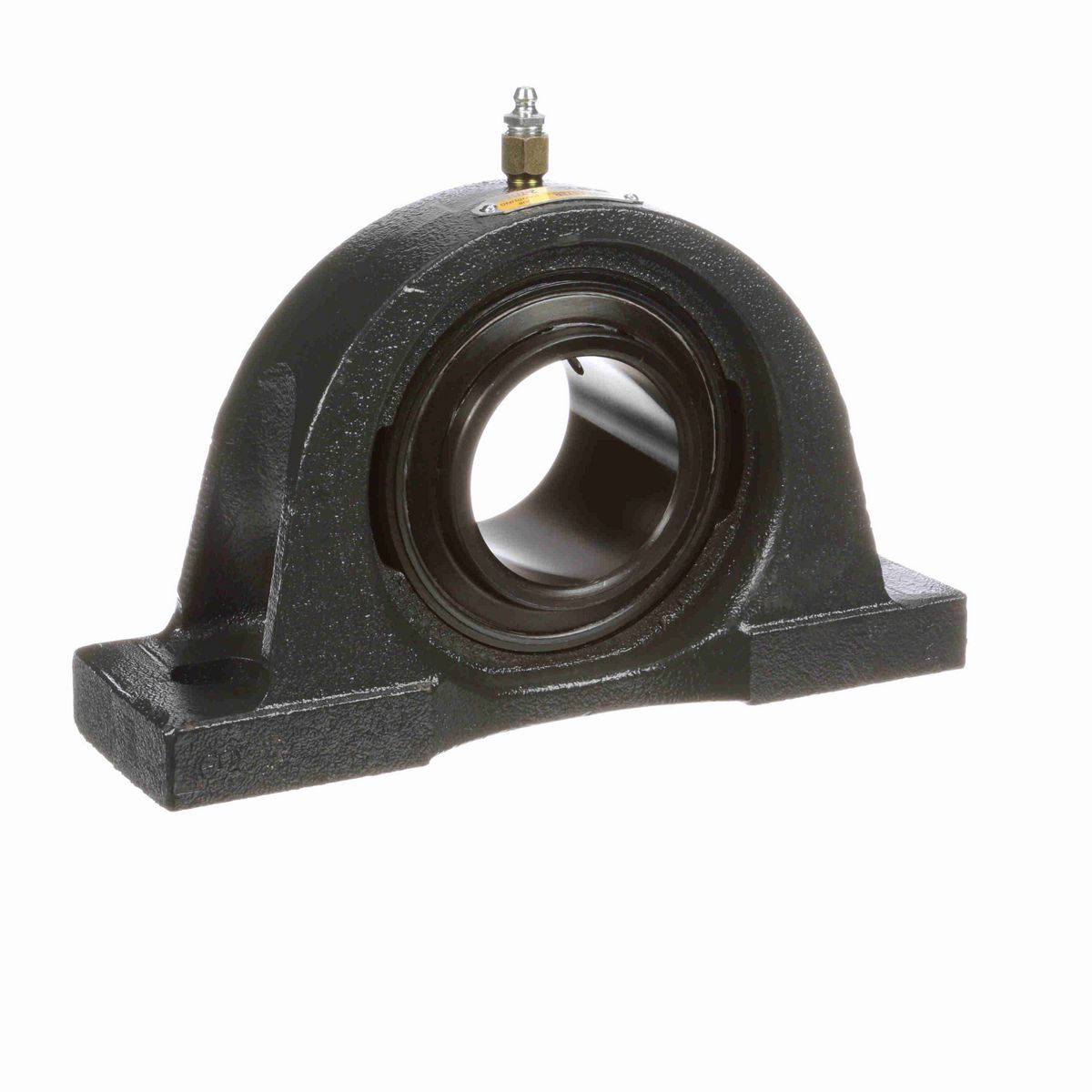 Sealmaster Mounted Cast Iron Two Bolt Pillow Block Ball Bearing - 52100 Bearing Steel, Black Oxided - Setscrew Lock - High Temperature - NP-39 VL