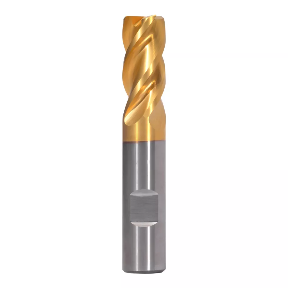 Solid Carbide End Mill for Roughing and Finishing of Multiple Materials Kennametal GOmill PRO - Chamfered - 4 Flutes - Weldon Shank - Metric [7231719]